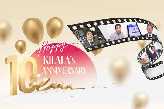 「お客様のお祝いメッセージ」Kilalaコミュニケーション10周年記念
