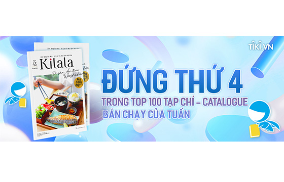 KILALA xếp hạng 4 trong danh sách ấn phẩm bán chạy của Tiki
